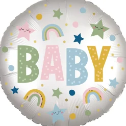 BALLON ALUMINIUM BABY 1ER ANNIVERSAIRE 43CM