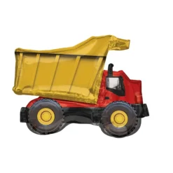 BALLON ALUMINIUM CAMION BENNE TRAVAUX 81X63CM