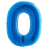 BALLON ALUMINIUM CHIFFRE 0 102CM BLEU