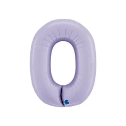 BALLON ALUMINIUM CHIFFRE 0 102CM LILAS