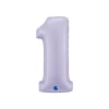 BALLON ALUMINIUM CHIFFRE 1 102CM LILAS