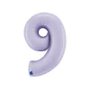 BALLON ALUMINIUM CHIFFRE 9 102CM LILAS