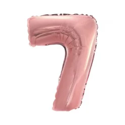 BALLON ALUMINIUM CHIFFRE 7 36CM ROSE GOLD