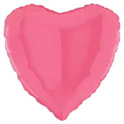 BALLON ALUMINIUM CUR 46CM ROSE BÉBÉ