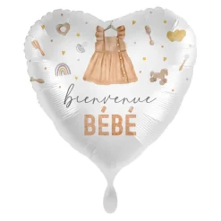 BALLON ALUMINIUM CUR NAISSANCE FILLE CUTE 43CM