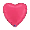 BALLON ALUMINIUM CUR SATIN 46CM GLAMOUR ROSE