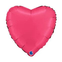 BALLON ALUMINIUM CUR SATIN 46CM GLAMOUR ROSE