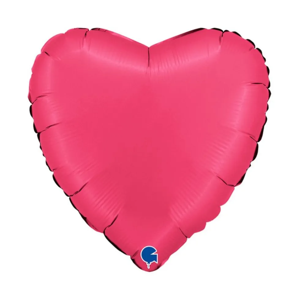 BALLON ALUMINIUM CUR SATIN 46CM GLAMOUR ROSE