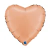 BALLON ALUMINIUM C?'UR SATIN 46CM PÊCHE