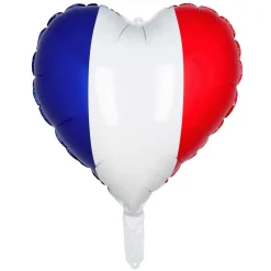 BALLON ALUMINIUM CUR TRICOLORE FRANCE 40X45CM