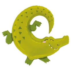 BALLON ALUMINIUM FIGURINE ALLIGATOR 87X74CM VERT