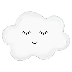 BALLON ALUMINIUM FIGURINE NUAGE 62X45CM BLANC