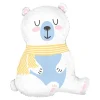 BALLON ALUMINIUM FIGURINE OURS POLAIRE 54X66CM