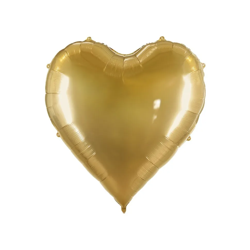 BALLON ALUMINIUM FORME CUR XXL 136X129CM OR MÉTAL