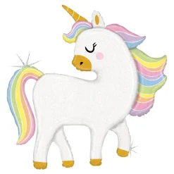 BALLON ALUMINIUM FORME LICORNE MAGIQUE 122CM