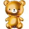 BALLON ALUMINIUM FORME OURS AI 49X66CM OR