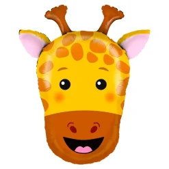 BALLON ALUMINIUM FORME TÊTE DE GIRAFE 74CM