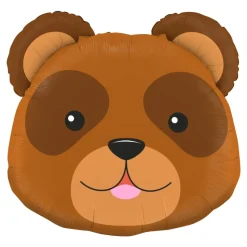 BALLON ALUMINIUM FORME TÊTE D'OURS 74CM