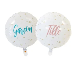 BALLON ALUMINIUM GENDER REVEAL 45CM