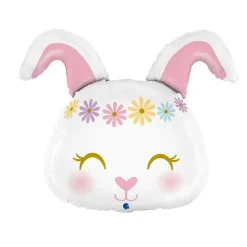 BALLON ALUMINIUM LAPIN HIPPIE 64CM