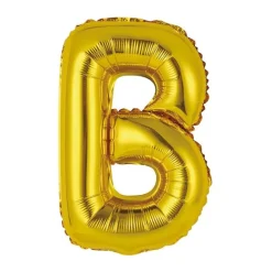 BALLON ALUMINIUM LETTRE B 36CM OR
