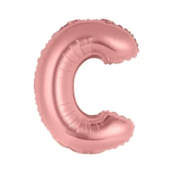 BALLON ALUMINIUM LETTRE C 36CM ROSE GOLD