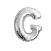BALLON ALUMINIUM LETTRE G 36CM ARGENT