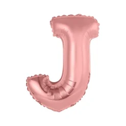BALLON ALUMINIUM LETTRE J 36CM ROSE GOLD