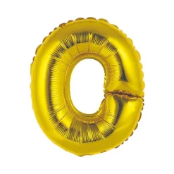 BALLON ALUMINIUM LETTRE O 36CM OR