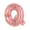 BALLON ALUMINIUM LETTRE Q 36CM ROSE GOLD