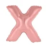 BALLON ALUMINIUM LETTRE X 36CM ROSE GOLD