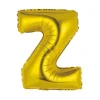 BALLON ALUMINIUM LETTRE Z 36CM OR