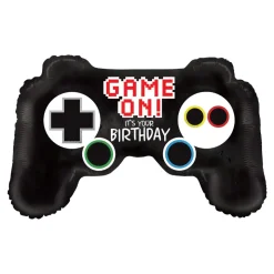 BALLON ALUMINIUM MANETTE JEU ANNIVERSAIRE 79X46CM