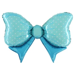 BALLON ALUMINIUM NUD CADEAU 109CM BLEU