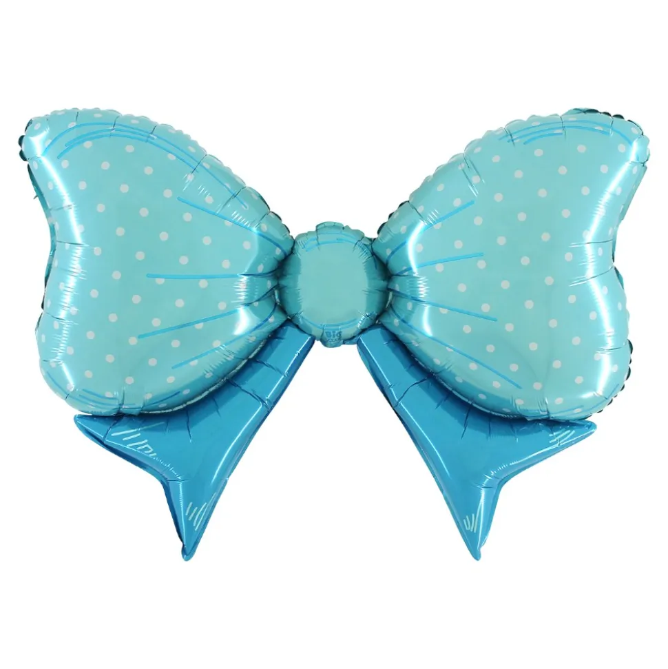 BALLON ALUMINIUM NUD CADEAU 109CM BLEU