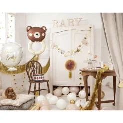 BALLON ALUMINIUM OH BABY 37.5X53CM NACRÉ