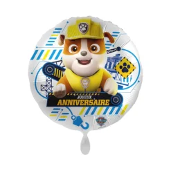 BALLON ALUMINIUM ROND ANNIVERSAIRE RUBEN 45CM