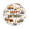 BALLON ALUMINIUM ROND ANNIVERSAIRE CHANTIER 46CM