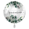 BALLON ALUMINIUM ROND ANNIVERSAIRE VERDURE 43CM