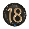 BALLON ALUMINIUM ROND 18 ANS CÉLÉBRATION 46CM