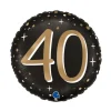 BALLON ALUMINIUM ROND 40 ANS CÉLÉBRATION 46CM