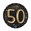 BALLON ALUMINIUM ROND 50 ANS CÉLÉBRATION 46CM