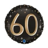 BALLON ALUMINIUM ROND 60 ANS CÉLÉBRATION 46CM