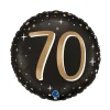 BALLON ALUMINIUM ROND 70 ANS CÉLÉBRATION 46CM