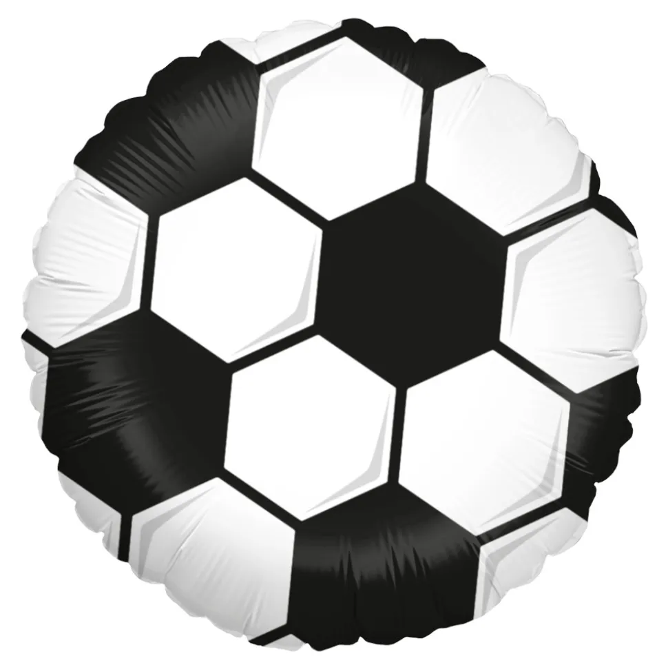 BALLON ALUMINIUM ROND BALLON FOOT VINTAGE 46CM