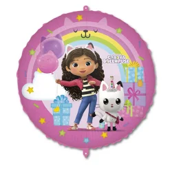 BALLON ALUMINIUM ROND GABBY MAISON MAGIQUE 45CM