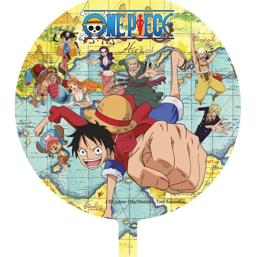 BALLON ALUMINIUM ROND ONE PIECE PERSONNAGES 43CM