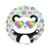 BALLON ALUMINIUM ROND PANDA ARC-EN-CIEL 43CM