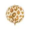 BALLON ALUMINIUM SPHÈRE GUÉPARD PEAU ANIMAL 50CM