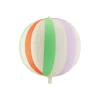 BALLON ALUMINIUM SPHÈRE RAYÉ 50CM MULTICOLORE